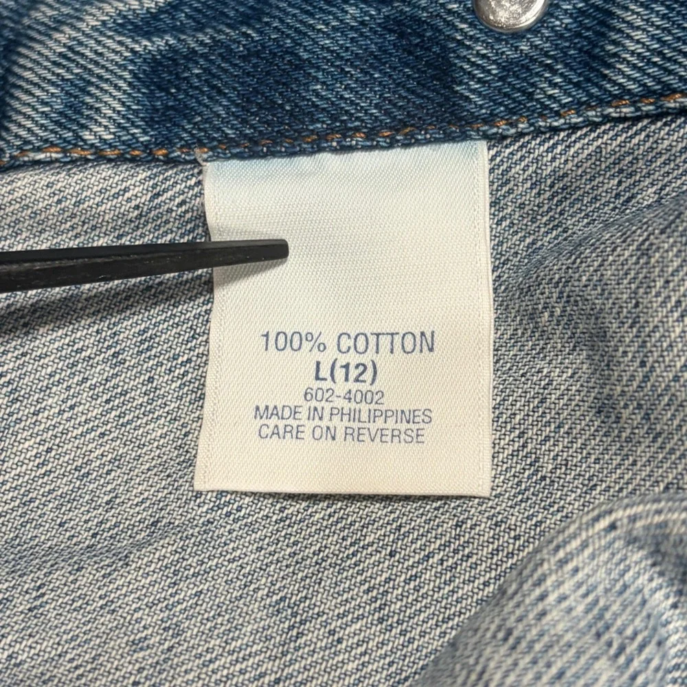 Vintage OshKosh Genuine Blues Denim Jacket Kids L 12